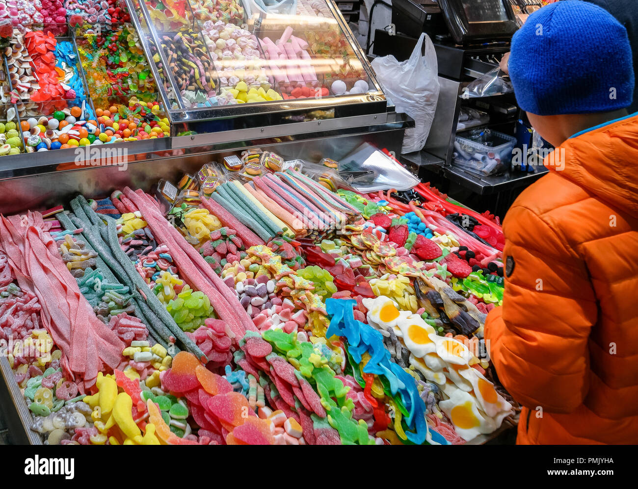 Der Markt La Boqueria Stockfoto