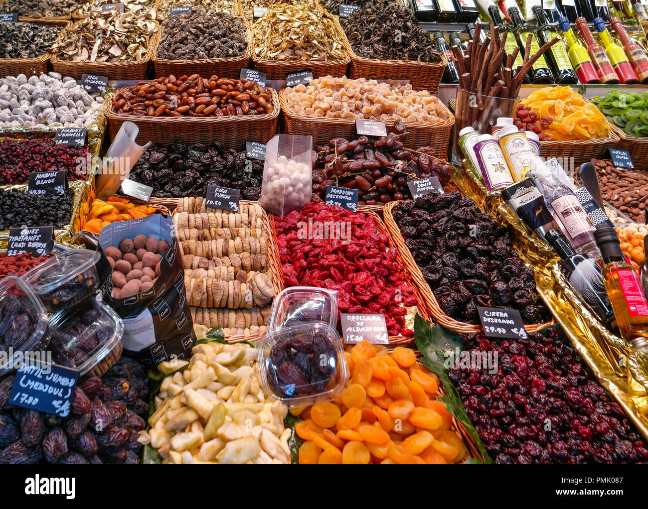 Der Markt La Boqueria Stockfoto