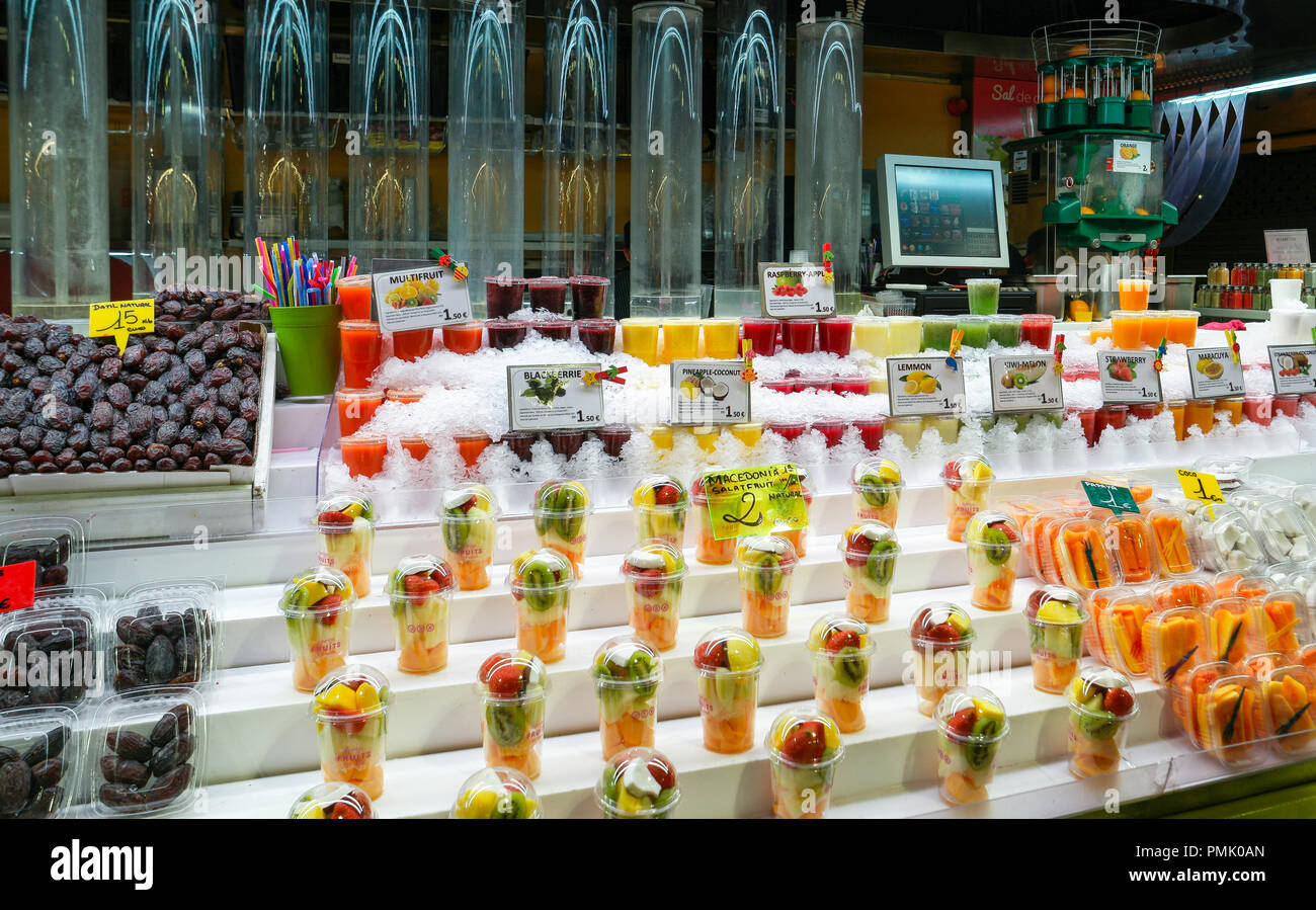 Der Markt La Boqueria Stockfoto