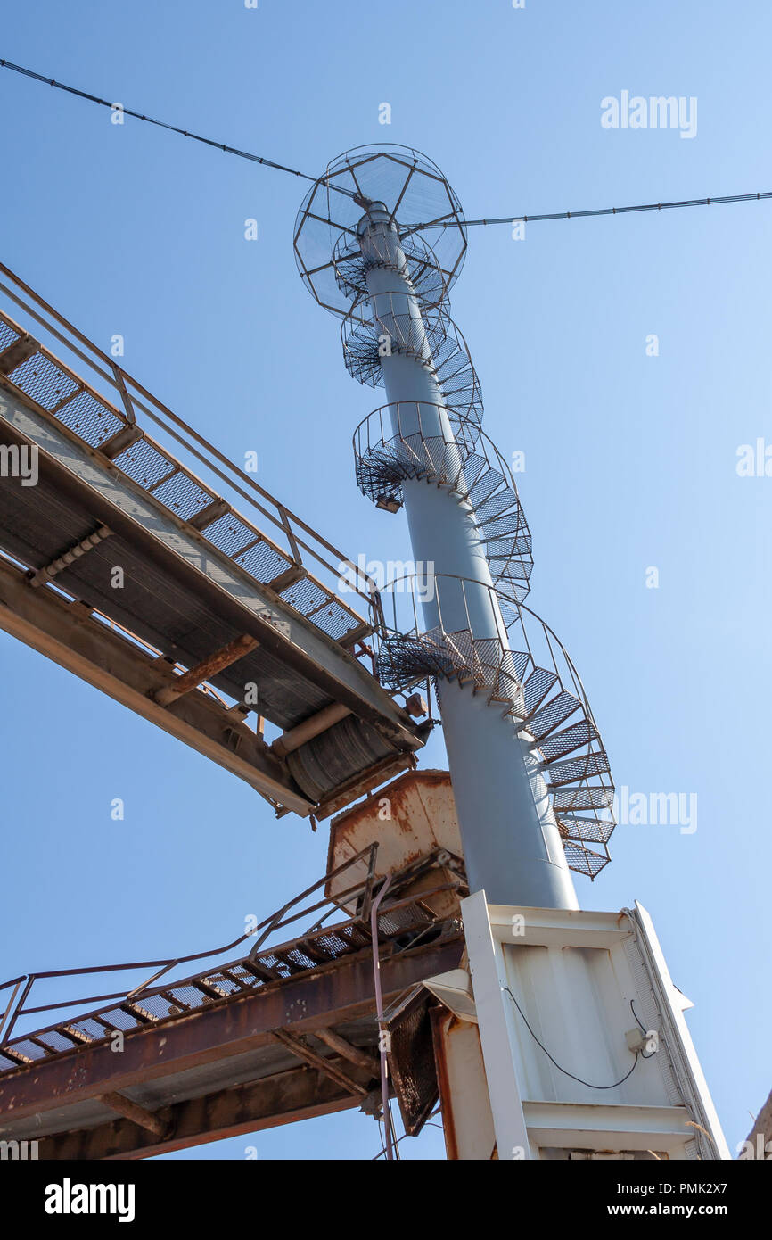 Kalk und Mörtel Werke (Kalk- og Mørtelvaerket), Kalkbraenderiloebskaj, Nordhavn, Kopenhagen, Dänemark, jetzt abgerissen Stockfoto