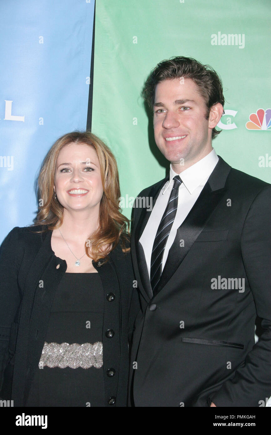 Jenna Fischer & John Krasinski01/13/11' NBC Universal Press Tour 2011' @ Langham Huntington Hotel & Spa, Pasadena Foto von Ima Kuroda/www.HollywoodNewsWire.net/ PictureLux Stockfoto