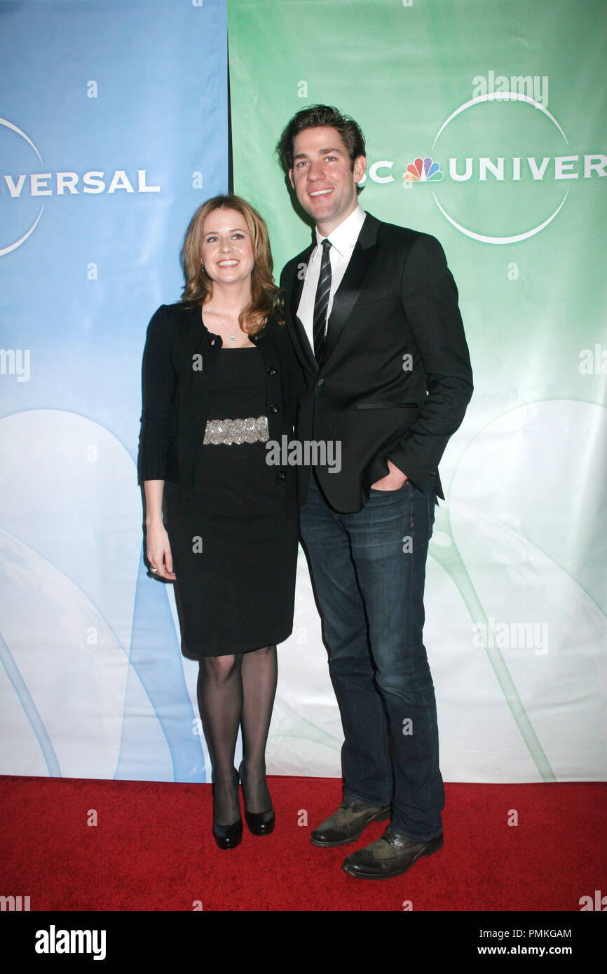 Jenna Fischer & John Krasinski01/13/11' NBC Universal Press Tour 2011' @ Langham Huntington Hotel & Spa, Pasadena Foto von Ima Kuroda/www.HollywoodNewsWire.net/ PictureLux Stockfoto