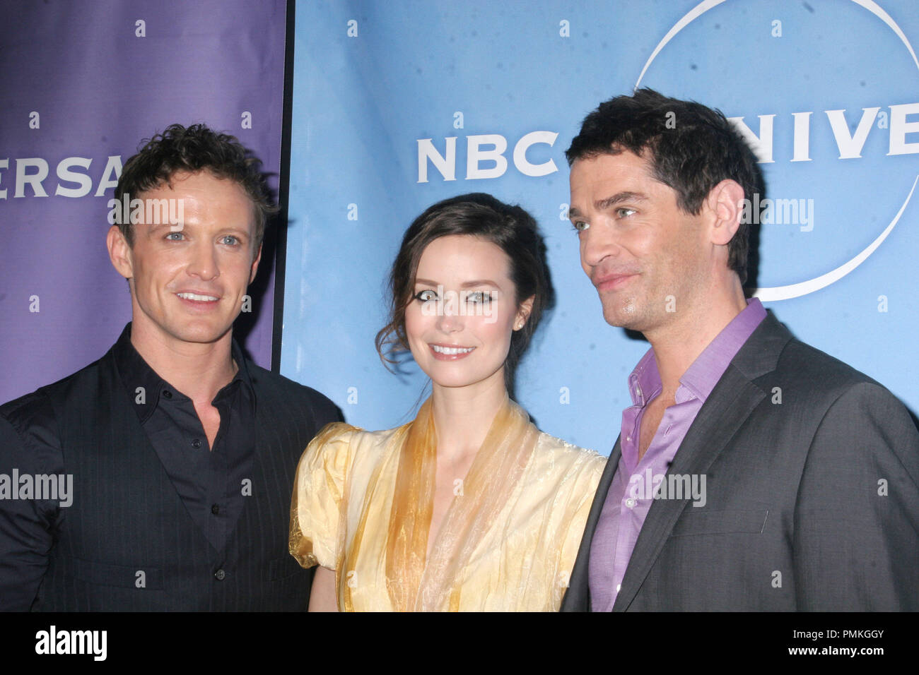 David Lyons, Summer Glau und James Frain01/13/11' NBC Universal Press Tour 2011' @ Langham Huntington Hotel & Spa, Pasadena Foto von Ima Kuroda/www.HollywoodNewsWire.net/ PictureLux Stockfoto