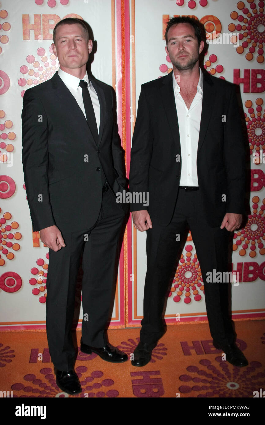 Philip Winchester und Sullivan Stappleton an der HBO-Post 63. jährliche Emmy Awards Party. Ankunft im Pazifik im Pacific Design Center in West Hollywood, CA, 18. September 2011 abgehalten. Foto: R.Anthony/PictureLux Stockfoto