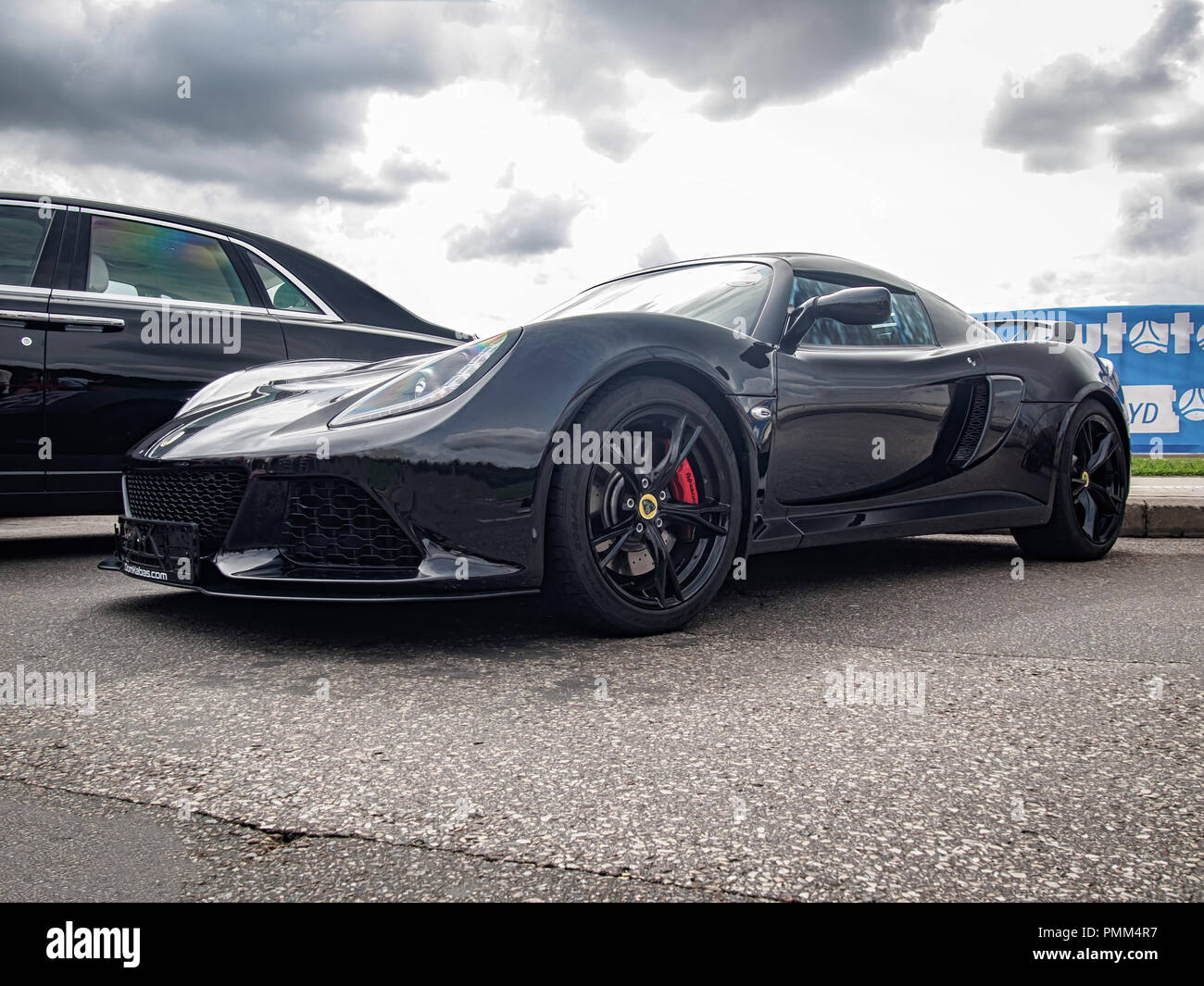 VILNIUS, LITAUEN - 26. AUGUST 2018: Lotus Elise (Serie 3) auf die Straßen der Stadt. Stockfoto