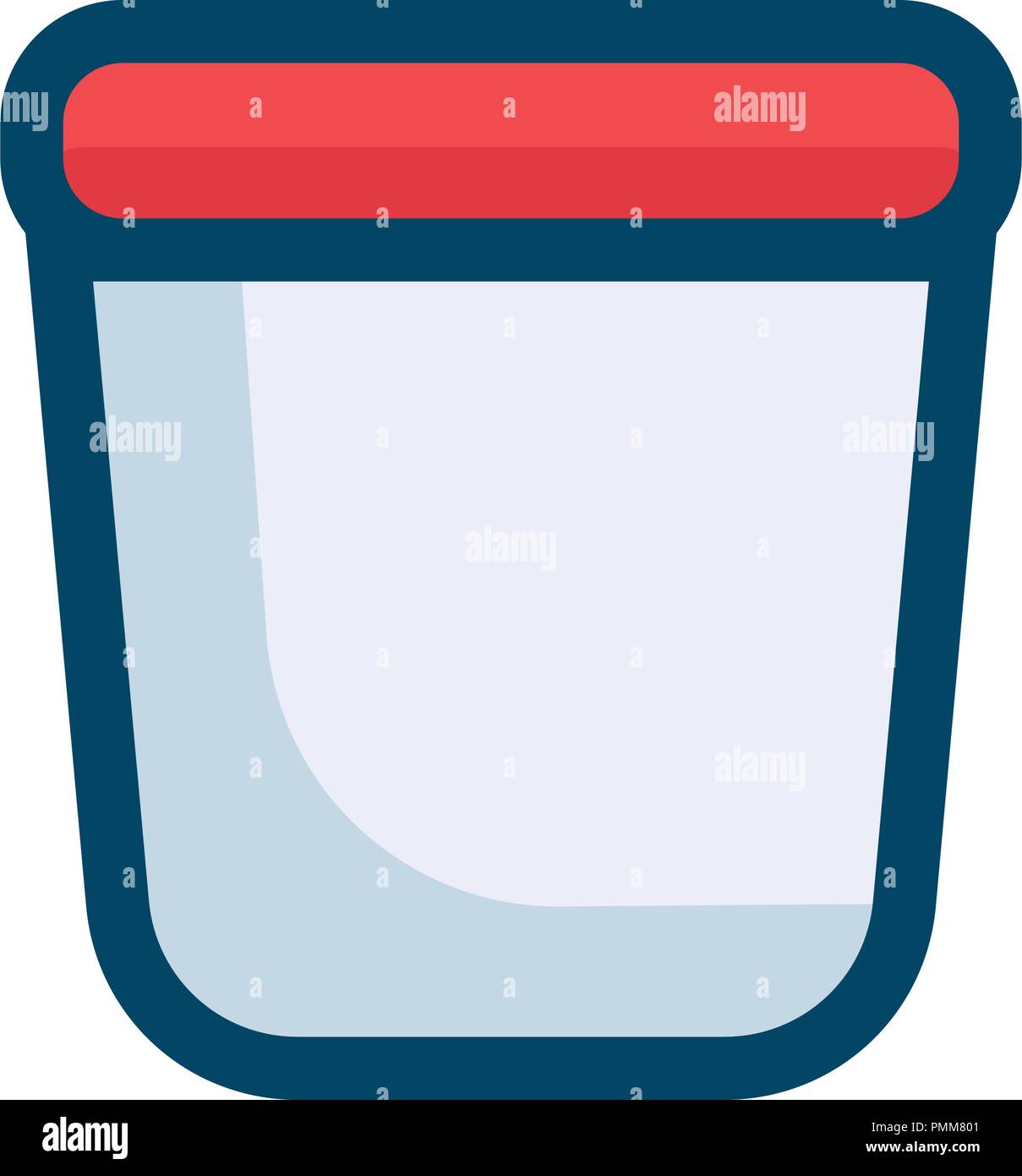 Warenkorb Vektor icon-lineare farbenfrohes Design Stock Vektor