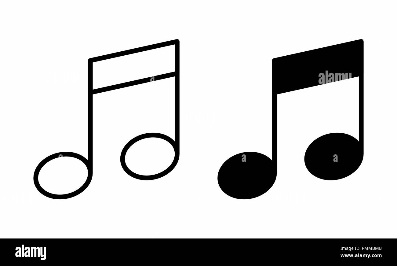 Abbildung: Noten auf weißem Hintergrund Stock Vektor