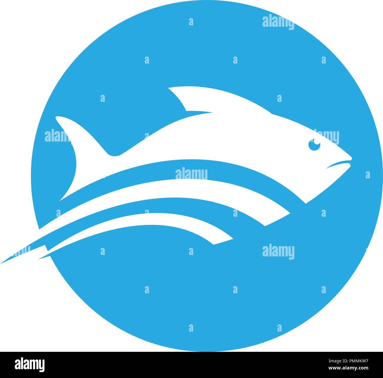 Fisch logo Vorlage kreative Vektor Symbol Stock Vektor