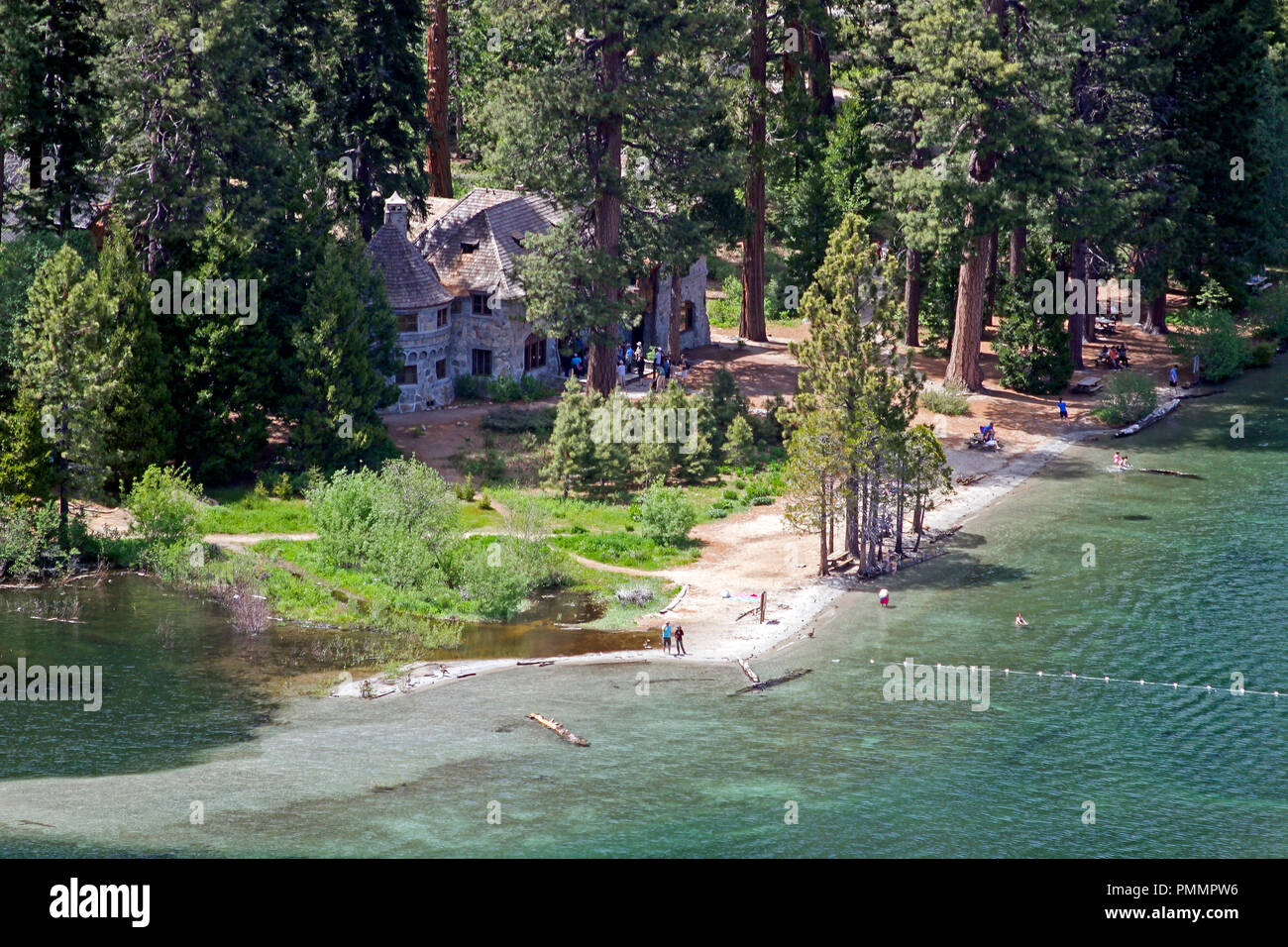 Schloss Vikingsholm, Emerald Bay, Lake Tahoe, El Dorado County, Kalifornien, USA Stockfoto