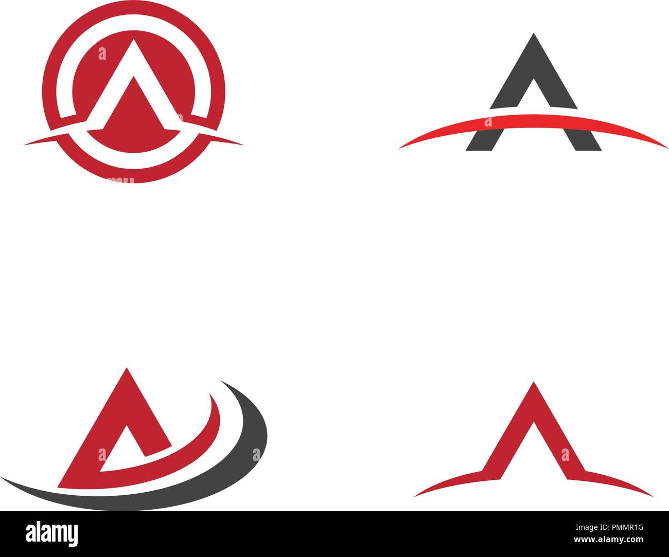 Einen Brief Logo Vorlage Vektor icon Abbildung design Stock Vektor