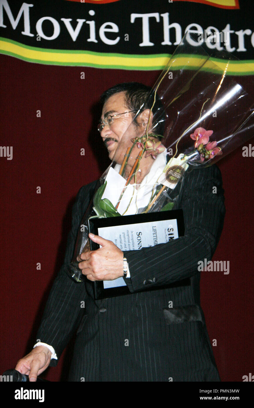 Sonny Chiba 10/01/2011 ingafest Asian Film Festival" Preisverleihung gehalten an der Bigfoot Crest Theatre, Los Angeles, CA Foto von Izumi Hasegawa/HollywoodNewsWire.net/ PictureLux Stockfoto