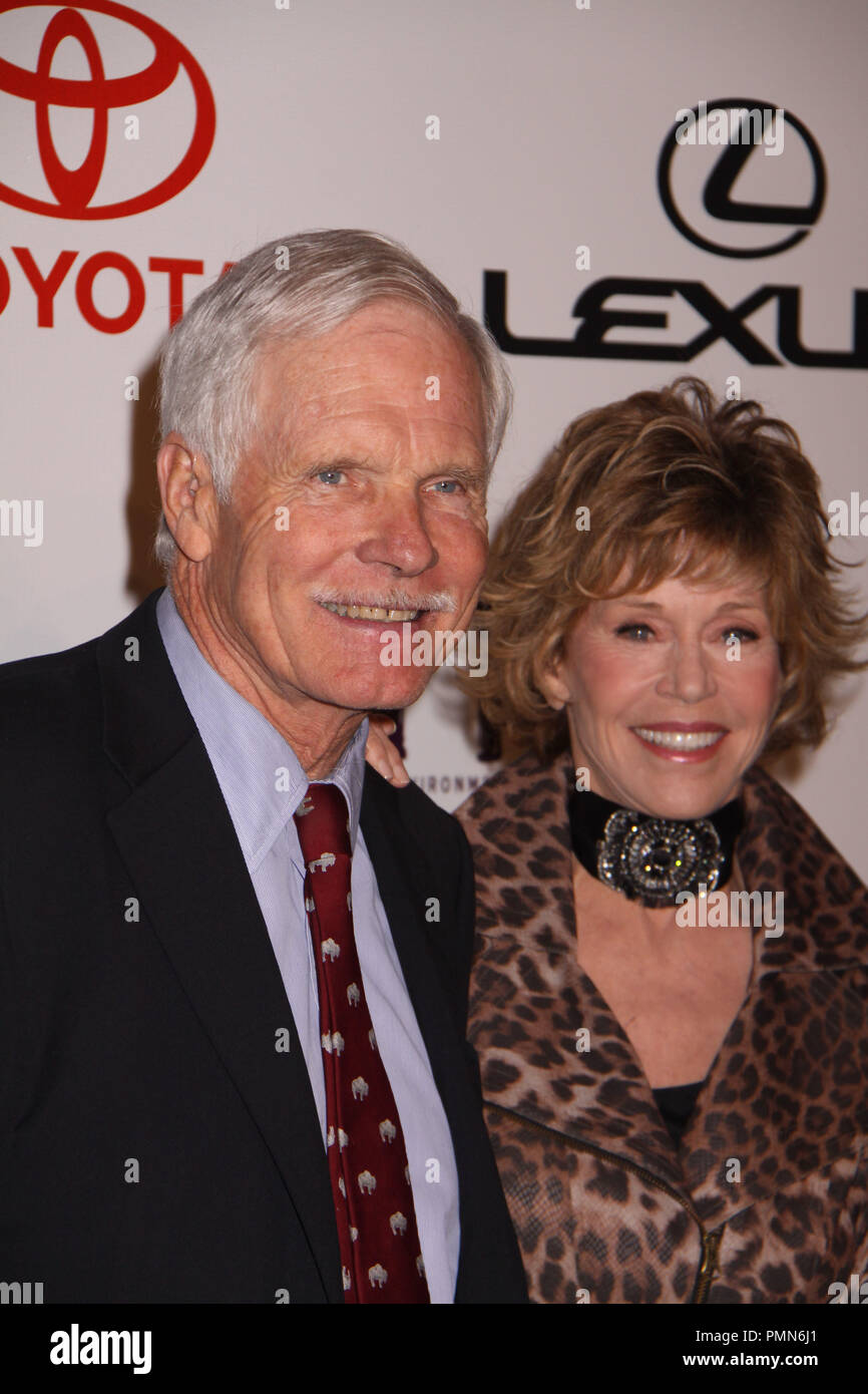 Jane Fonda, Ted Turner, 10/16/2010, EMA Awards 2010 @ Warner Bros Studios, Burbank Foto von Izumi Hasegawa/HNW/PictureLux Datei Referenz Nr.31244 004 HNW nur für redaktionelle Verwendung - Alle Rechte vorbehalten Stockfoto
