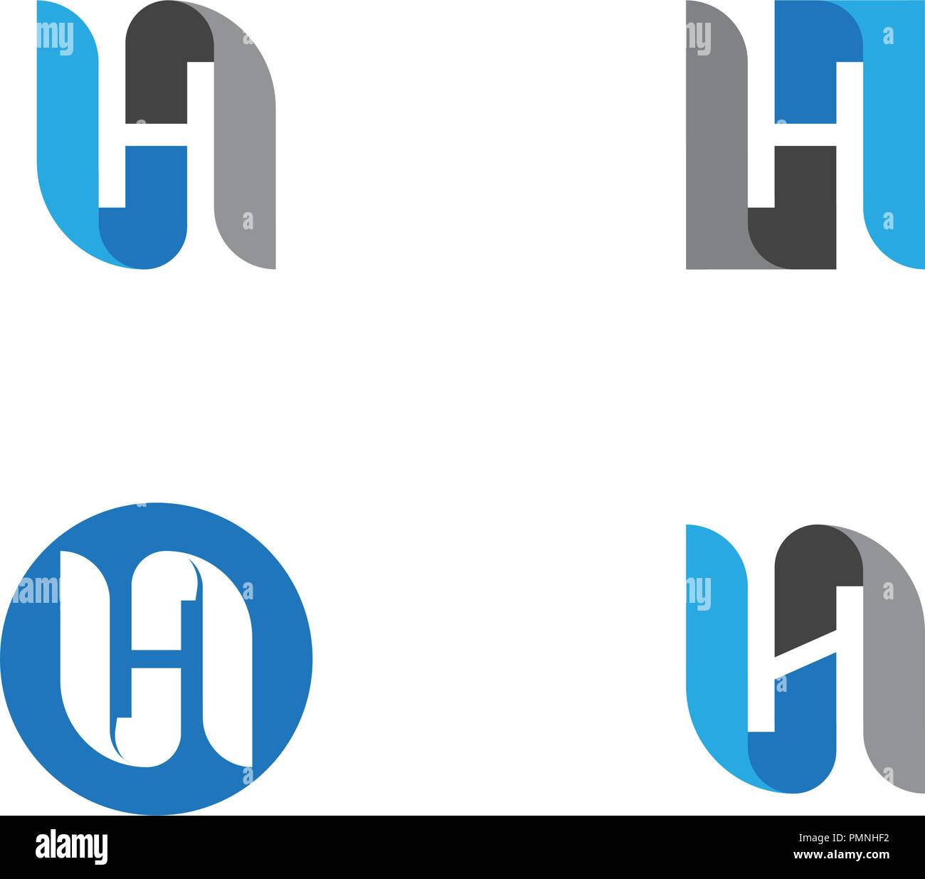 H Logo Template Design Vector Illustration Stock Vektor