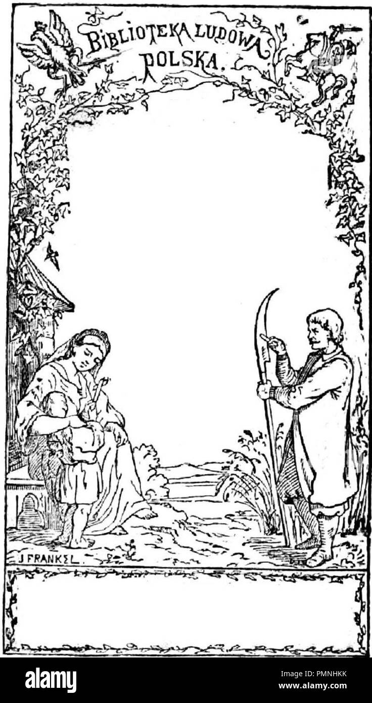 Biblioteka Ludowa Polska okładka serii. Stockfoto