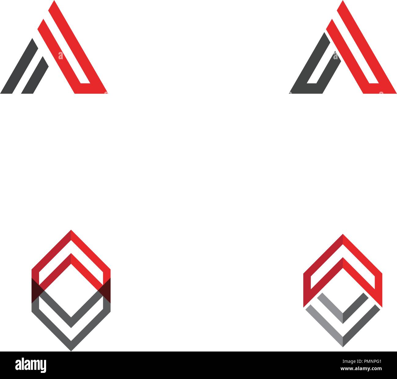 Einen Brief Logo Vorlage Vektor icon Abbildung design Stock Vektor