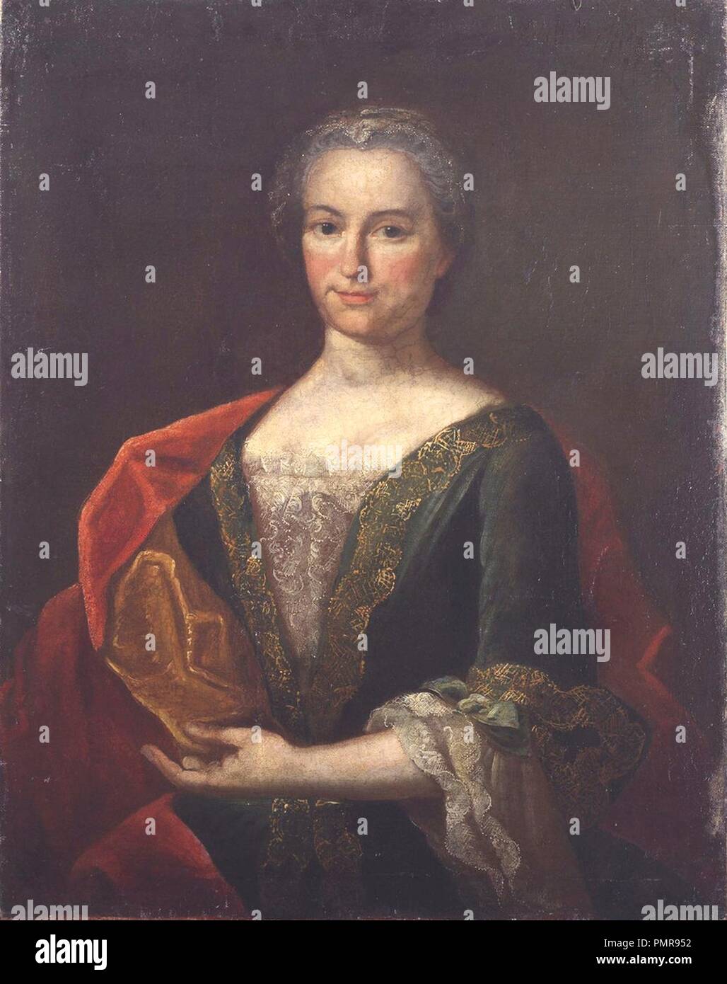 Bildnis der Gräfin Philippine Henriette zu Nassau-Saarbrücken. Stockfoto