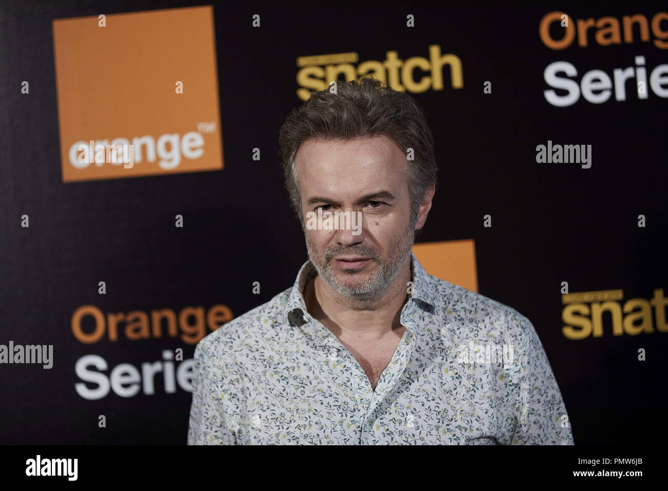 Madrid, Madrid, Spanien. 19 Sep, 2018. Spanische Schauspieler Tristan Ulloa besucht die zweite Saison der natch' Präsentation bei Sony Büros in Madrid. Credit: A. Perez Meca/SOPA Images/ZUMA Draht/Alamy leben Nachrichten Stockfoto