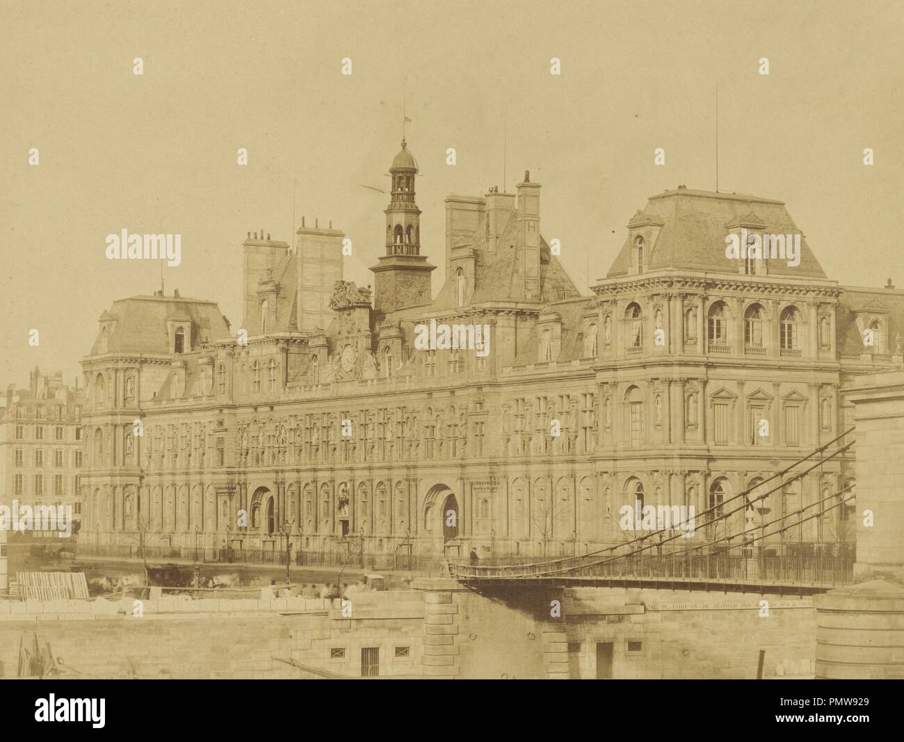 Bisson Frères, Hotel de Ville, Paris, 1859. Stockfoto