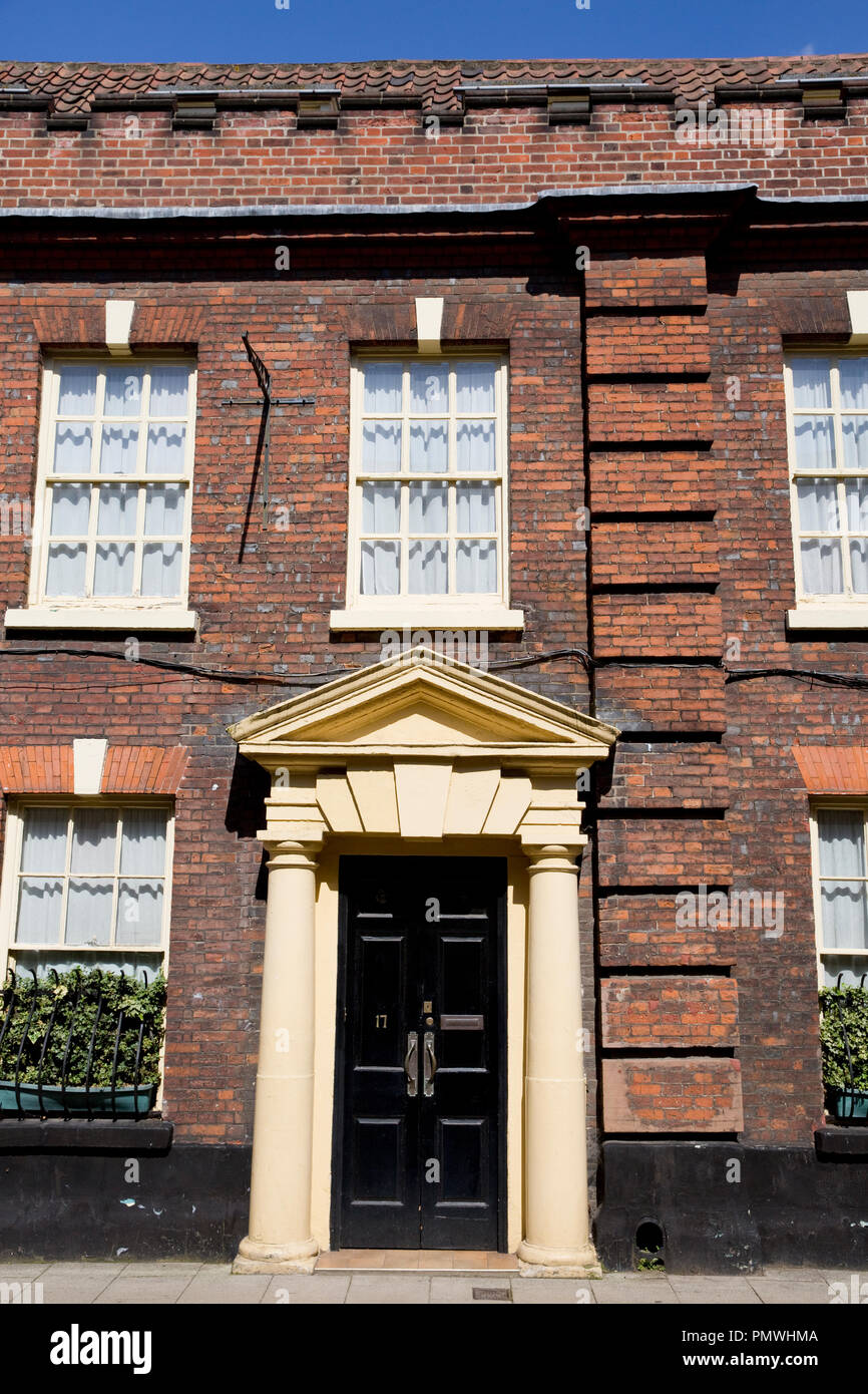 Im georgianischen Stil Reihenhaus in St Giles Street, Norwich, Norfolk Stockfoto