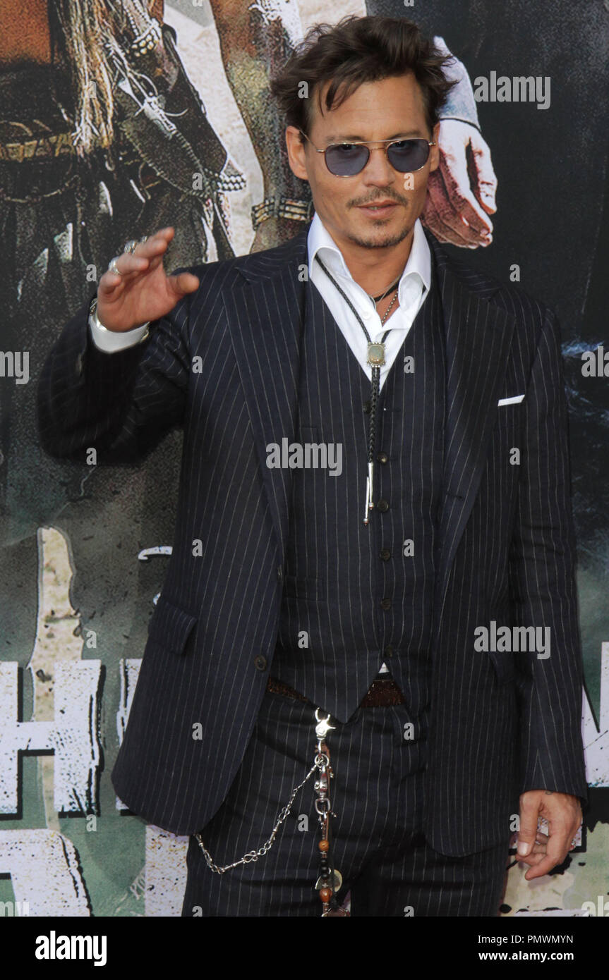 Johnny Depp in Disney's "The Lone Ranger" Weltpremiere gehalten an der Disney California Adventure in Anaheim, CA. Die Veranstaltung fand am Samstag, 22. Juni 2013. Foto von PRPP PRPP/PictureLux Datei Referenz # 31999 218 PRPP 01 nur für redaktionelle Verwendung - Alle Rechte vorbehalten Stockfoto