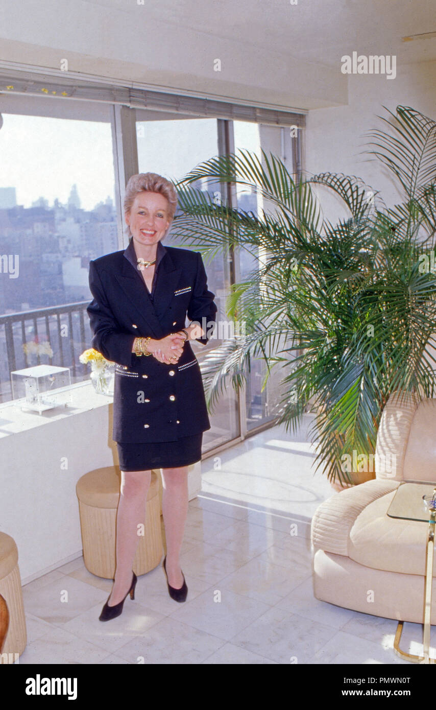 Erzherzogin Michaela von Habsburg in New York, USA 1987. Erzherzogin Michaela von Habsburg in New York, USA 1987. Stockfoto