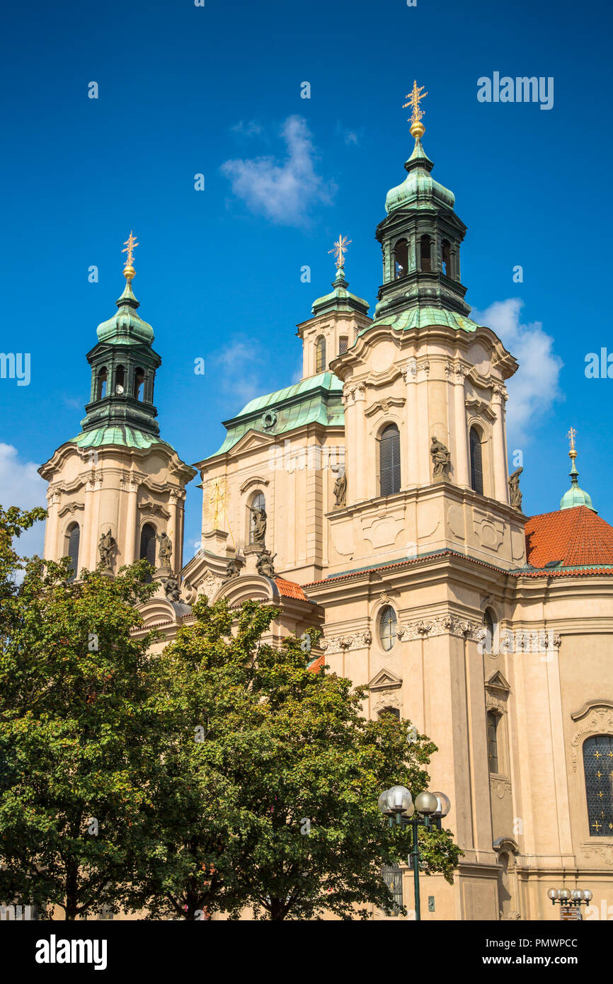 Kirche St. Nicolas in Prag, Tschechische Republik. Stockfoto