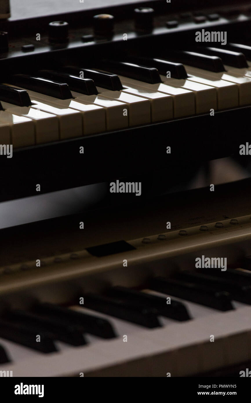 Close up piano Keyboards Stockfoto