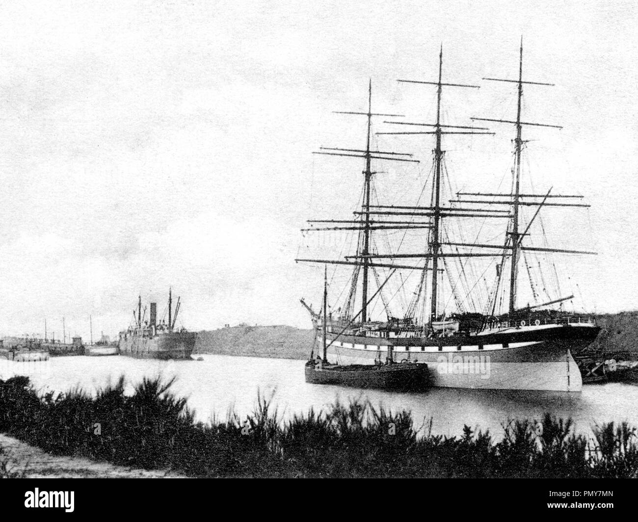 Eastham, Manchester Ship Canal, Anfang 1900 s Stockfoto