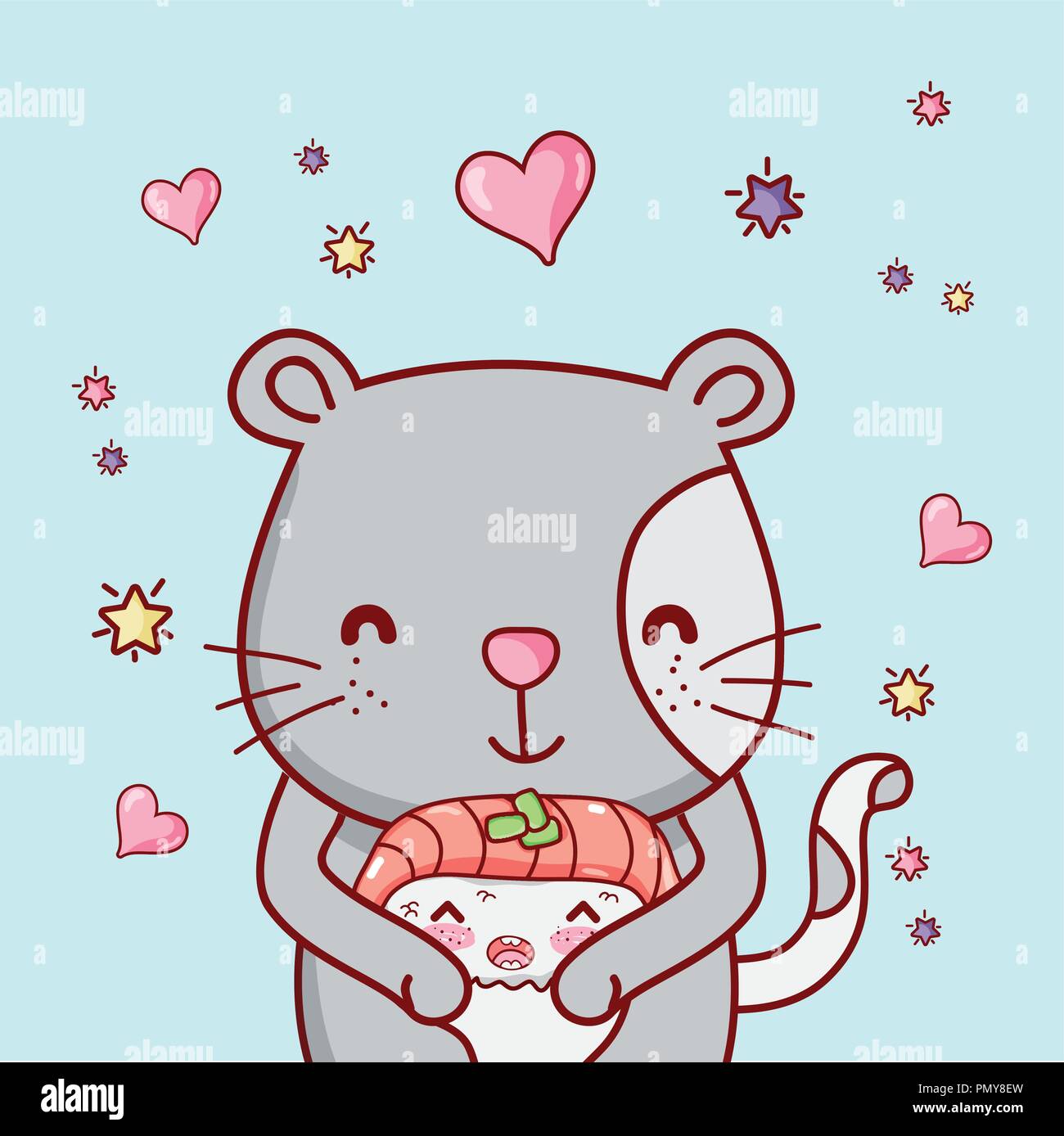 Katze zeichnen kawaii -Fotos und -Bildmaterial in hoher Auflösung – Alamy