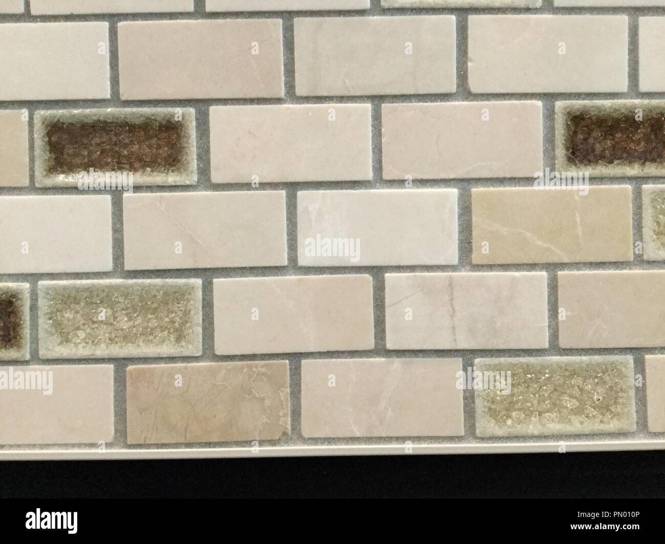 Kleine Wand Fliesen Muster. Stockfoto