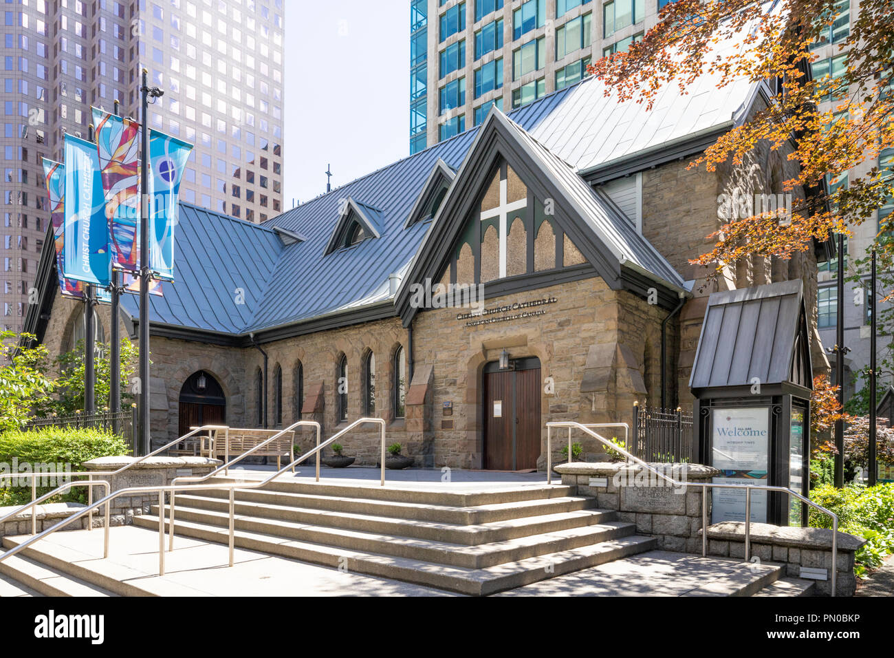 Christus Kirche Anglikanische Kathedrale in der Innenstadt von Vancouver, British Columbia, Kanada Stockfoto