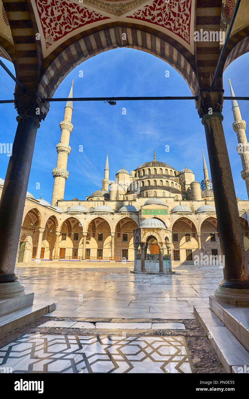 Istanbul - Blaue Moschee, Türkei, UNESCO Stockfoto
