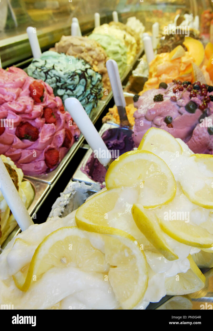Gelato, Florenz, Italien Stockfoto