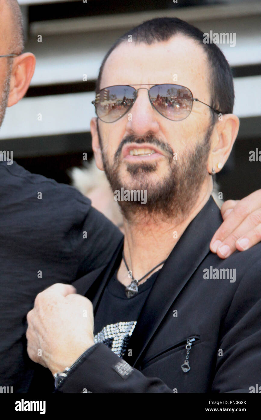Ringo Starr 07/07/2014 John Varvatos & Ringo Starr verkünden Zusammenarbeit anlässlich von Ringo's Geburtstag gehalten an der Hauptstadt Datensätze Gebäude in Los Angeles, CA Foto von Izumi Hasegawa/HNW/PictureLux Stockfoto