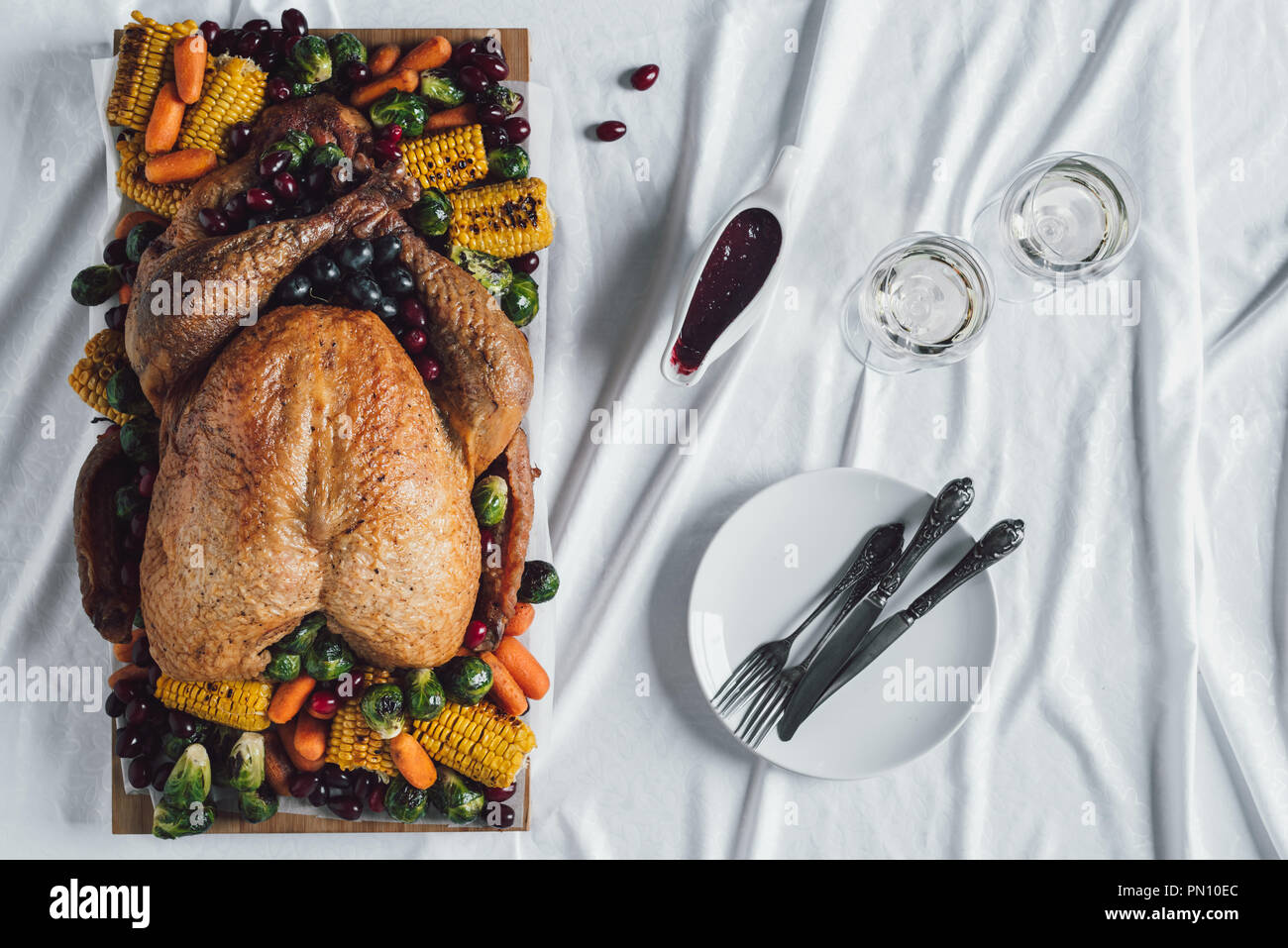 Frisches direktes thanksgiving abendessen 2015