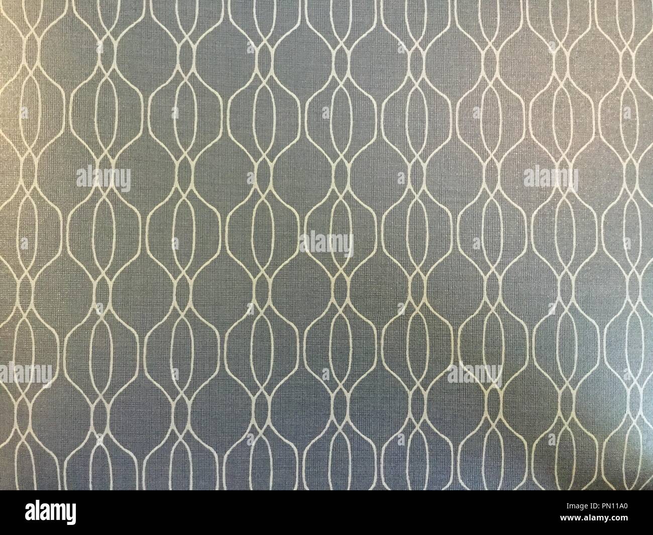 Geometrische Muster für Gewebe aus grauer Stoff. Stockfoto