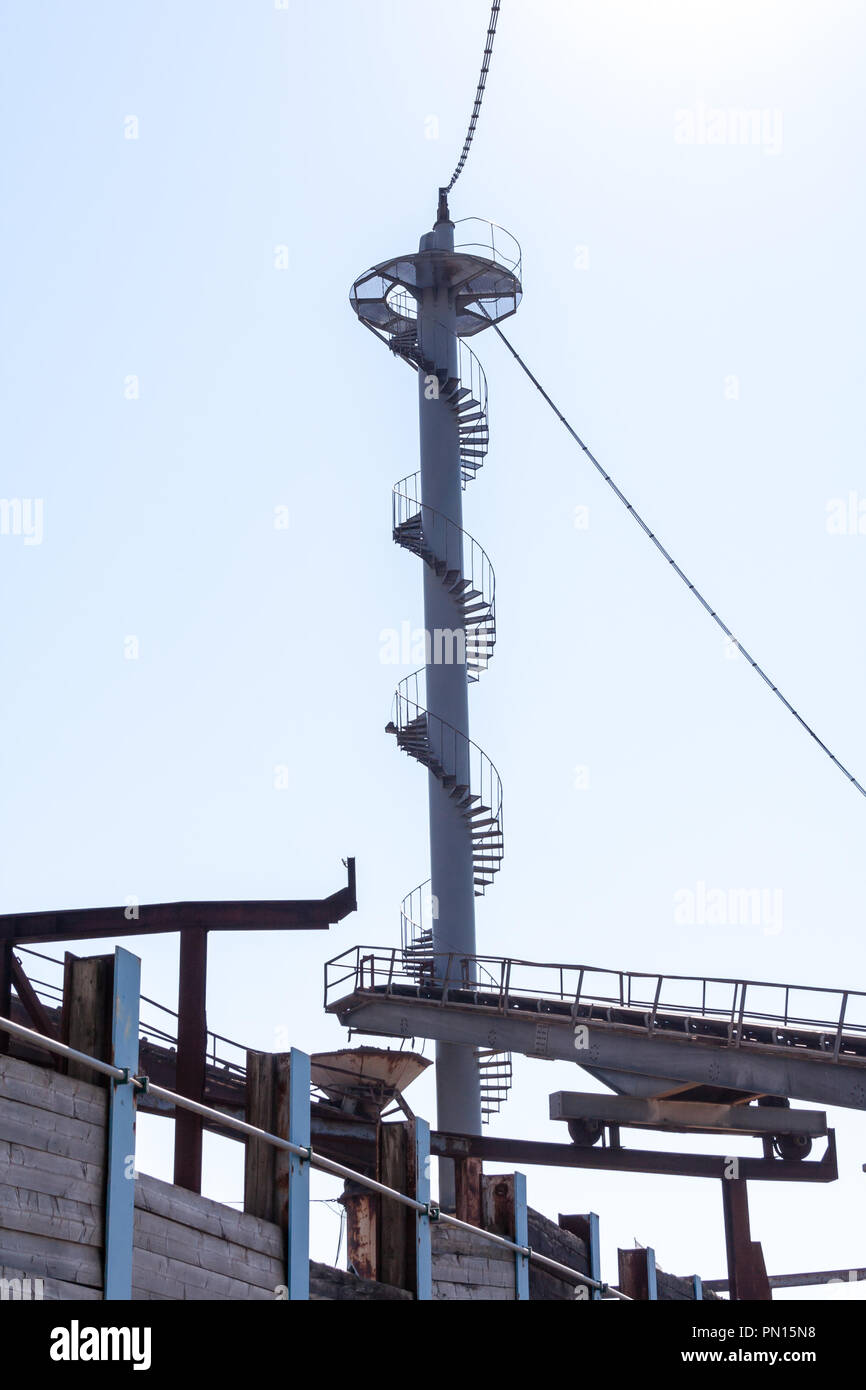 Kalk und Mörtel Werke (Kalk- og Mørtelvaerket), Kalkbraenderiloebskaj, Nordhavn, Kopenhagen, Dänemark, jetzt abgerissen Stockfoto