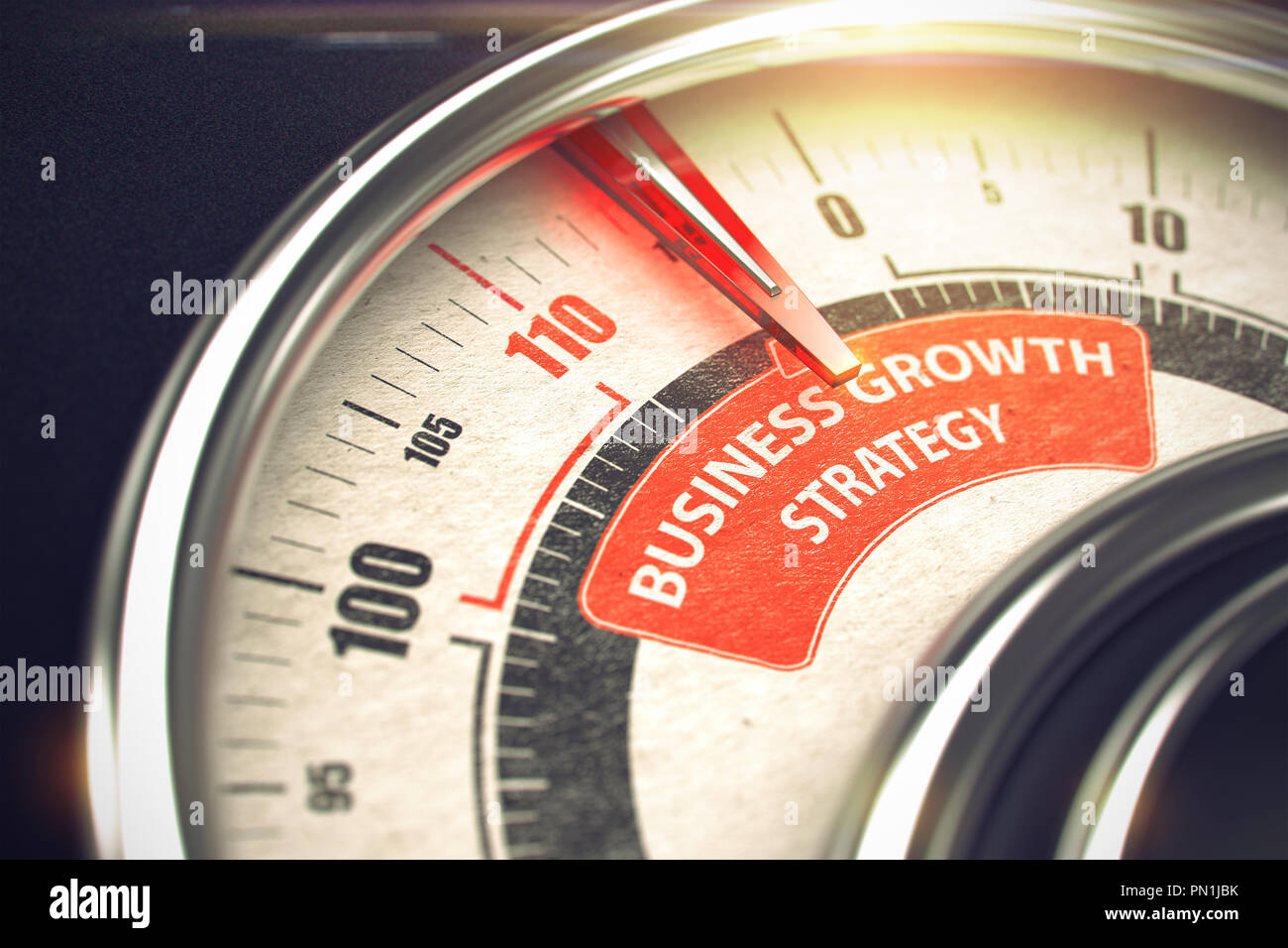 Geschäft Wachstumsstrategie-Business-Konzept. 3D. Stockfoto