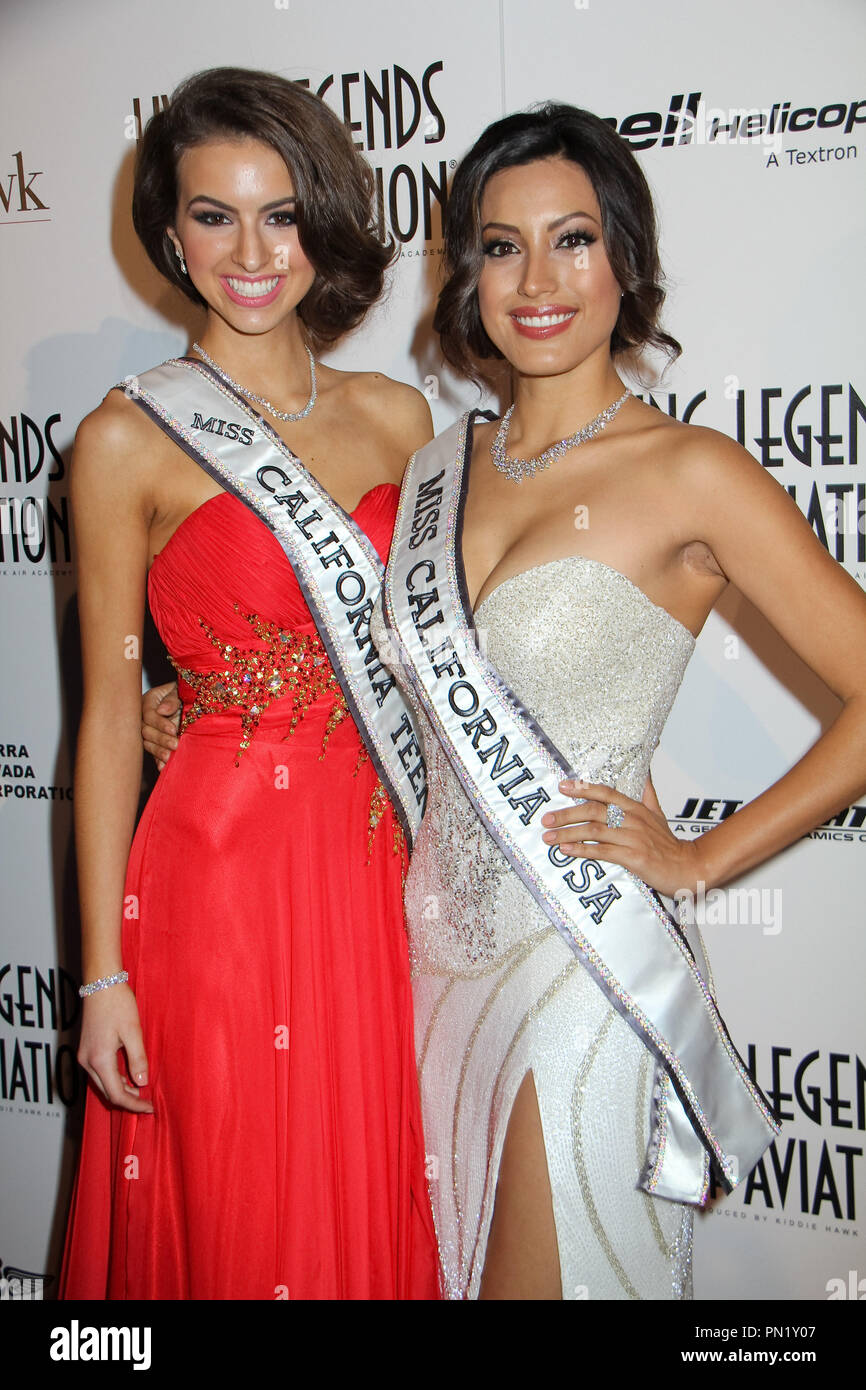 Melanie Mitchell, Natasha Martinez 01/16/2015 12. jährlichen lebenden Legenden der Luftfahrt Auszeichnungen Im Beverly Hilton in Beverly Hills, CA Foto von Izumi Hasegawa/HNW/PictureLux gehalten Stockfoto