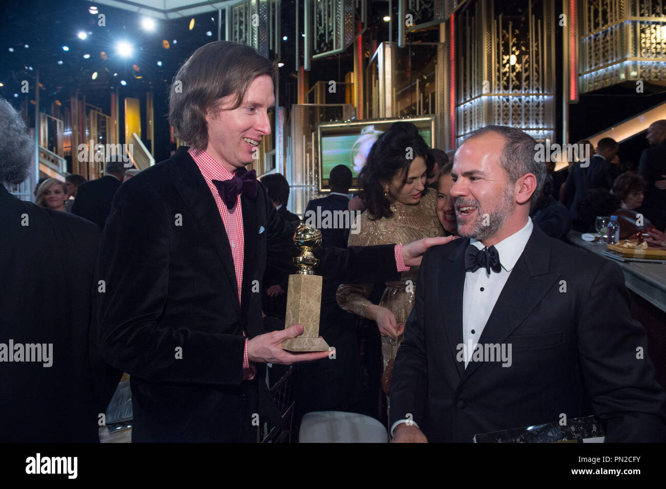 Wes Anderson auf dem 72. jährlichen Golden Globe Awards im Beverly Hilton in Beverly Hills, CA am Sonntag, 11. Januar 2015. Datei Referenz # 32536 623 GFS nur für redaktionelle Verwendung - Alle Rechte vorbehalten Stockfoto