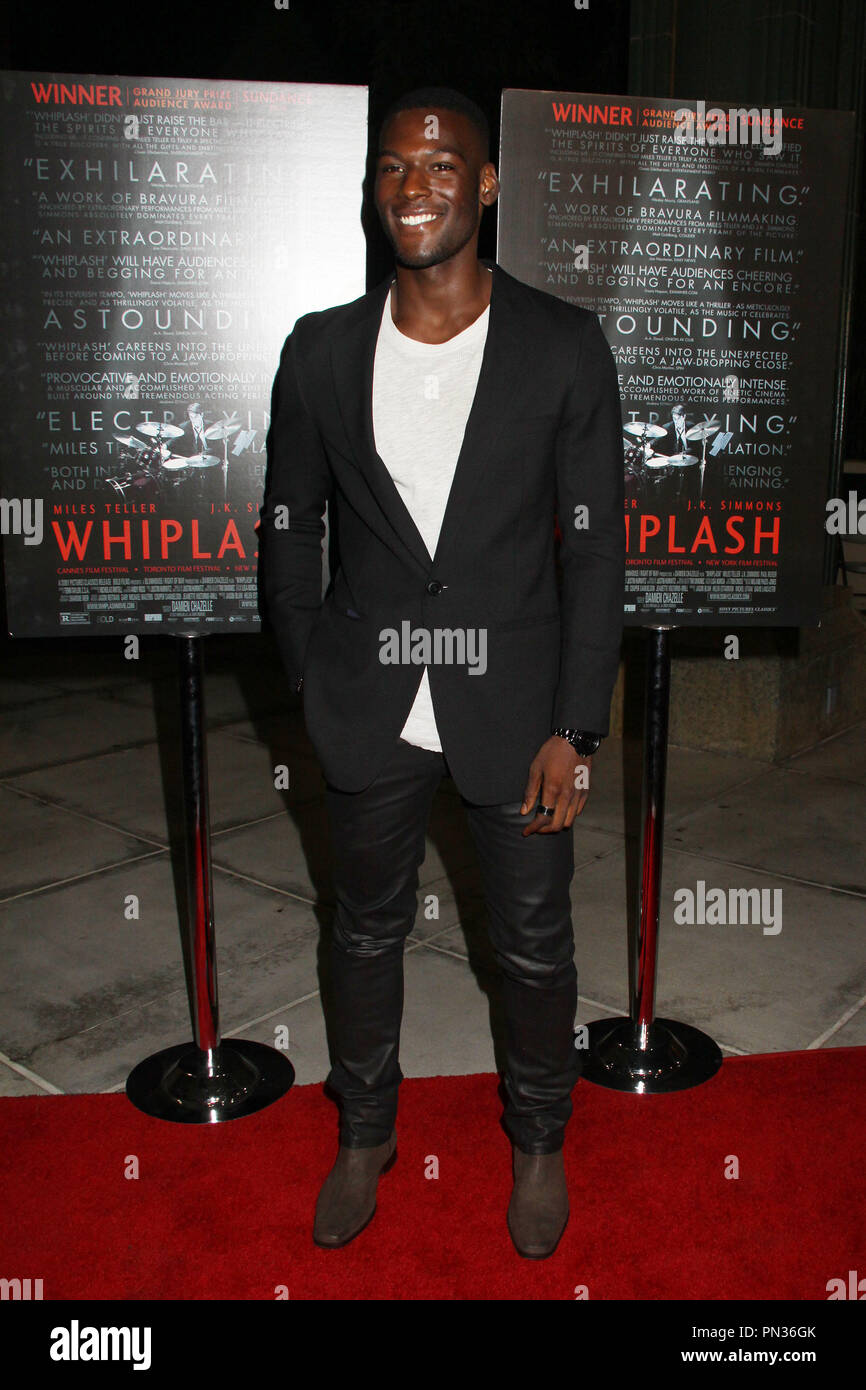 Kofi Siriboe 10/06/2014 'Whiplash 'Premiere im LACMA Bing Theatre in Los Angeles, CA Foto von mayuka Ishikawa/HNW/PictureLux gehalten Stockfoto