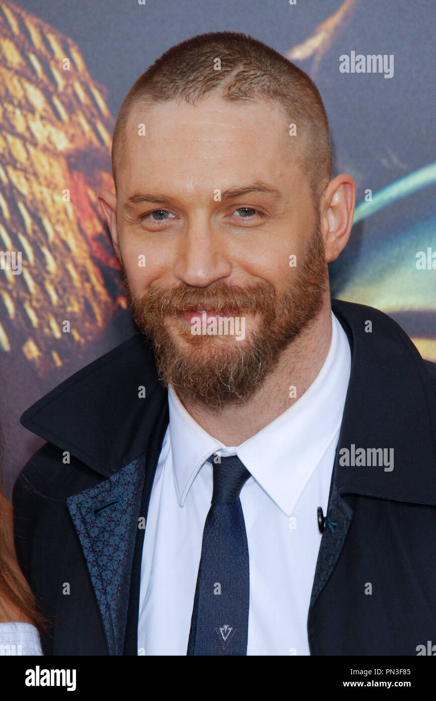 Tom Hardy bei der Premiere von Warner Bros. Pictures' 'Mad Max: Fury Road" an der TCL Chinese Theatre in Hollywood, CA, 7. Mai 2015 statt. Foto von Joe Martinez/PictureLux Stockfoto
