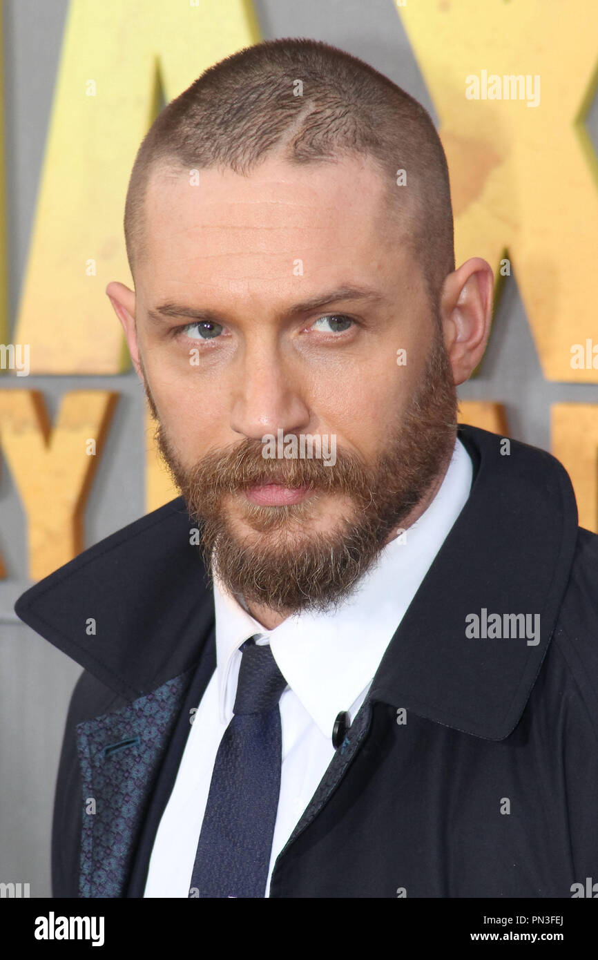 Tom Hardy an der Warner Bros. Bilder Premiere von 'Mad Max Fury Road". Gehalten an der TCL Chinese Theatre in Hollywood, CA, 7. Mai 2015. Foto: Richard Chavez/PictureLux Stockfoto
