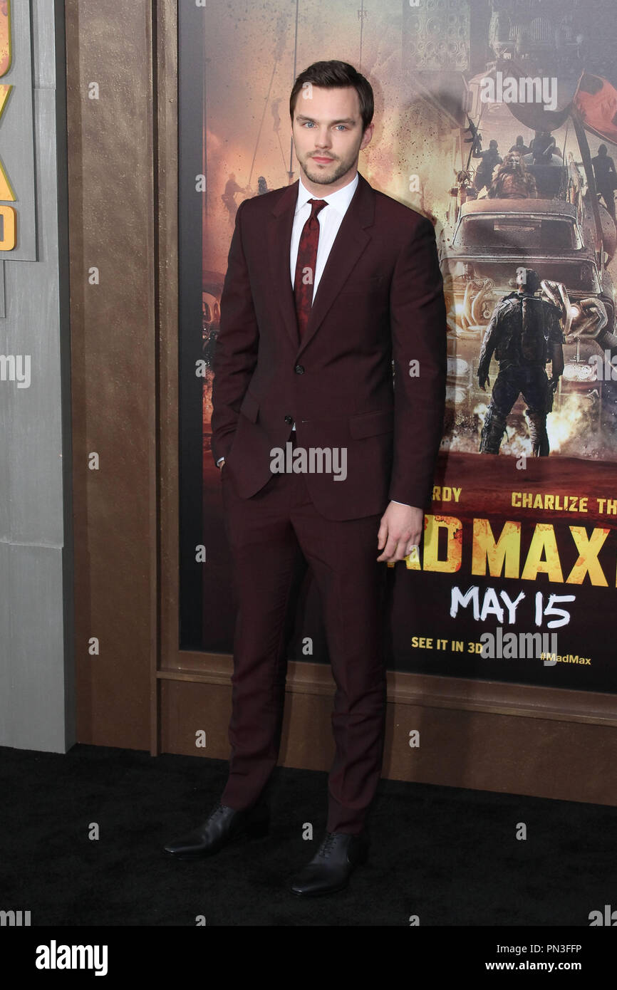 Nicholas Hoult an der Warner Bros. Bilder Premiere von 'Mad Max Fury Road". Gehalten an der TCL Chinese Theatre in Hollywood, CA, 7. Mai 2015. Foto: Richard Chavez/PictureLux Stockfoto