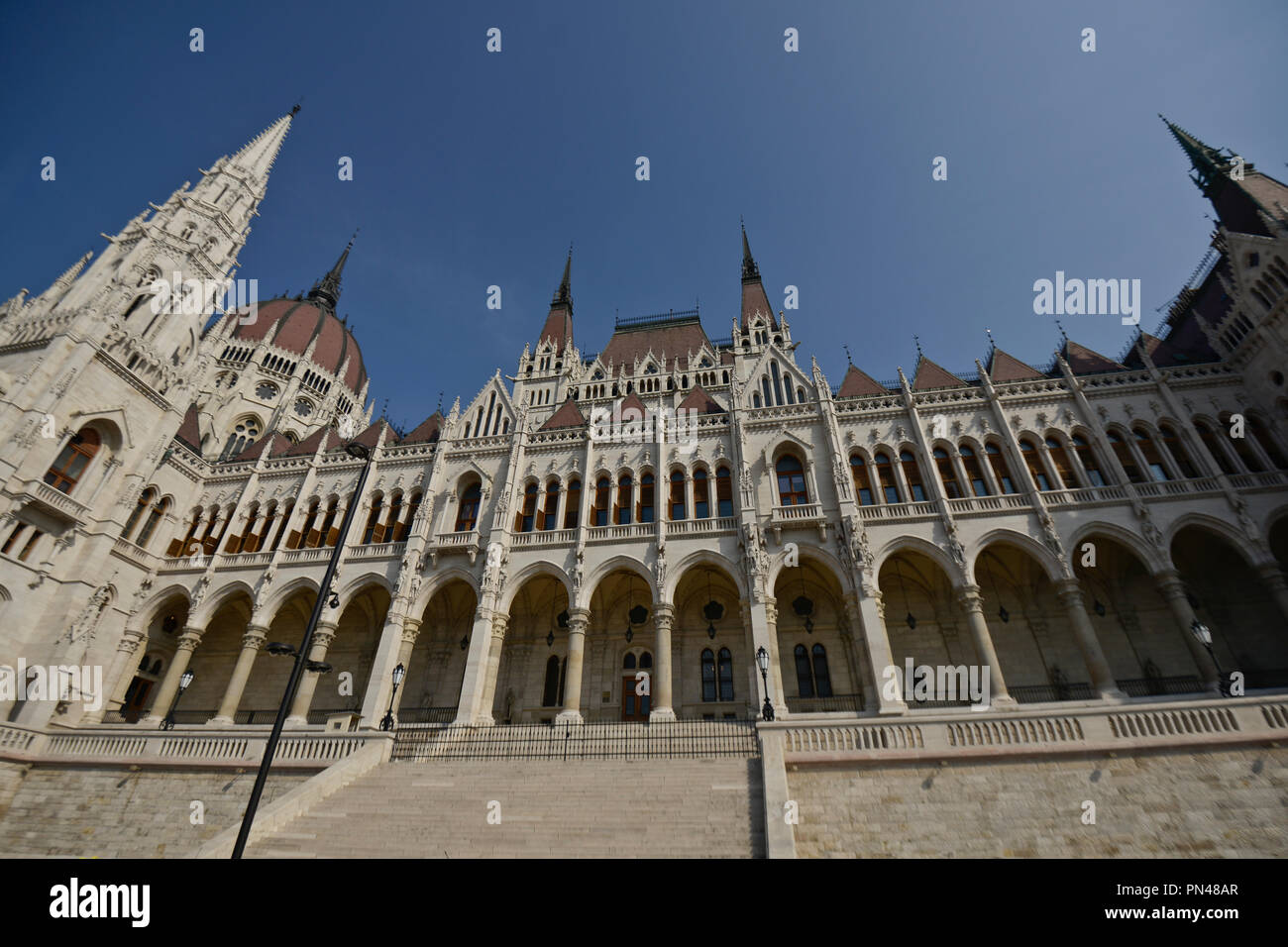 Parlamentsgebäude in Budapest Stockfoto