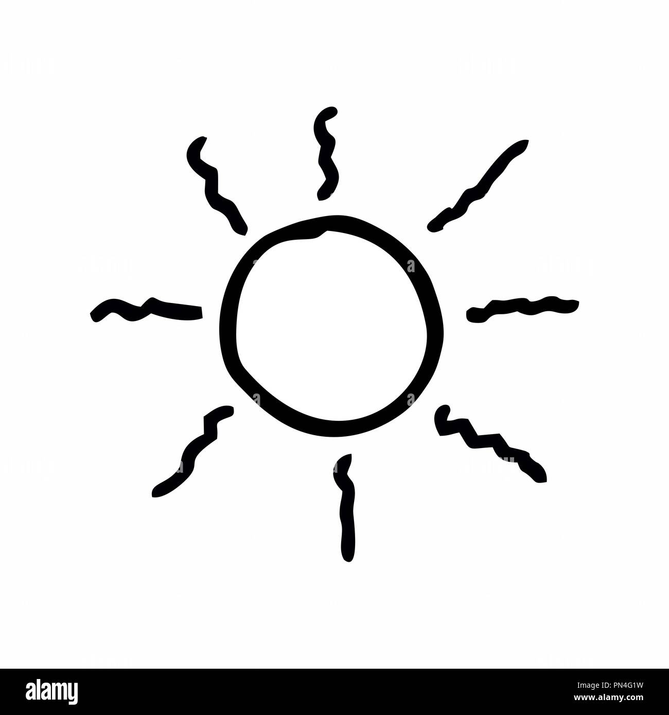 Isolierte sun Abbildung Stock Vektor