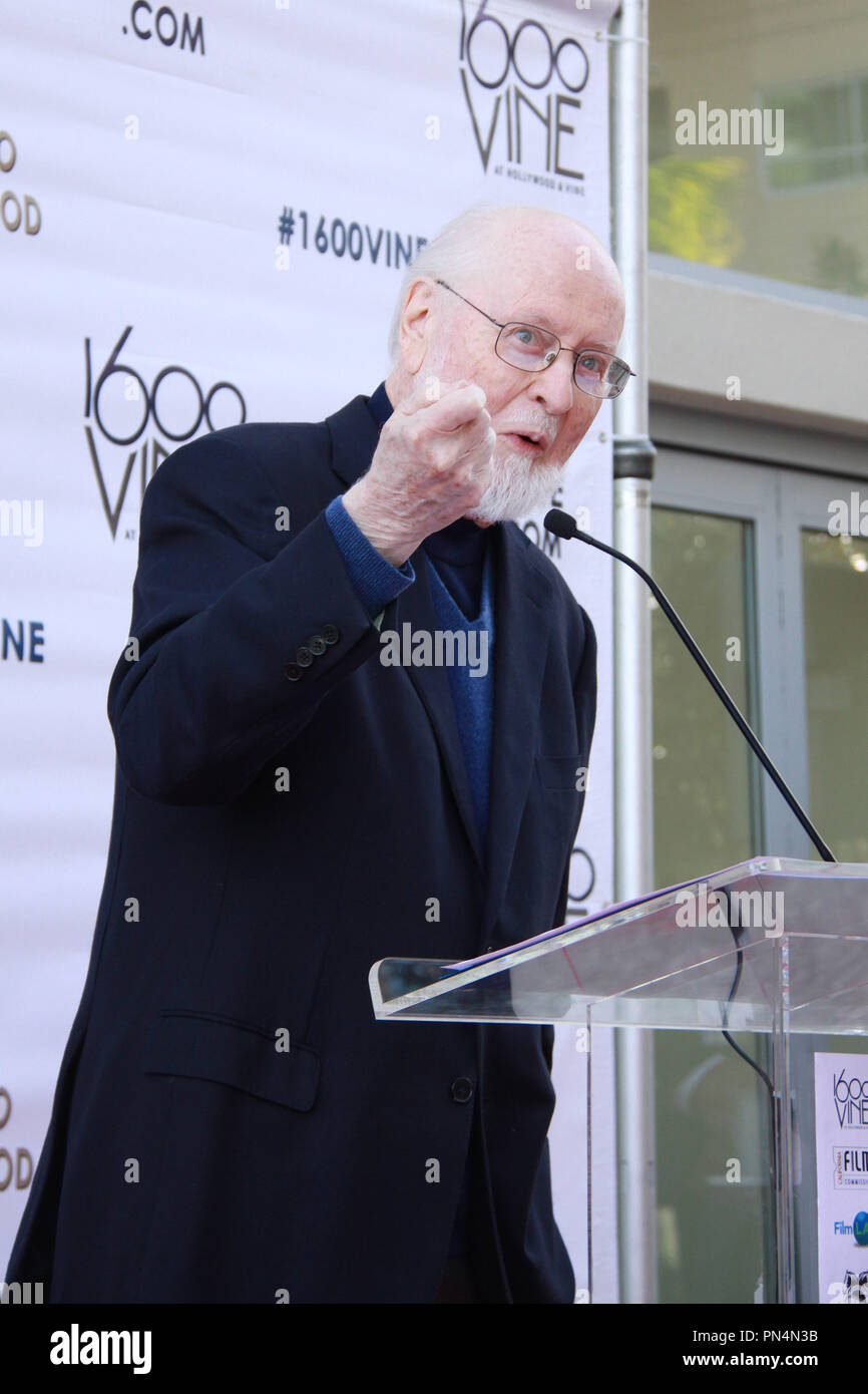 John Williams 02/04/2016 Das 5. jährliche Made in Hollywood ehrt gehalten an der 1600 VINE, im Herzen Hollywoods Terrasse in Hollywood, CA Foto von kazuki Hirata/HNW/PictureLux Stockfoto