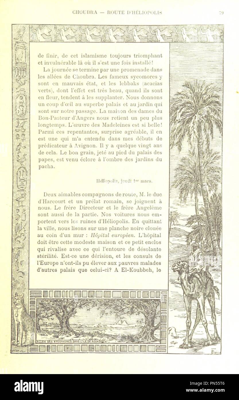 Bild von Seite 93 der 'Notre Voyage aux Pays bibliques". Stockfoto