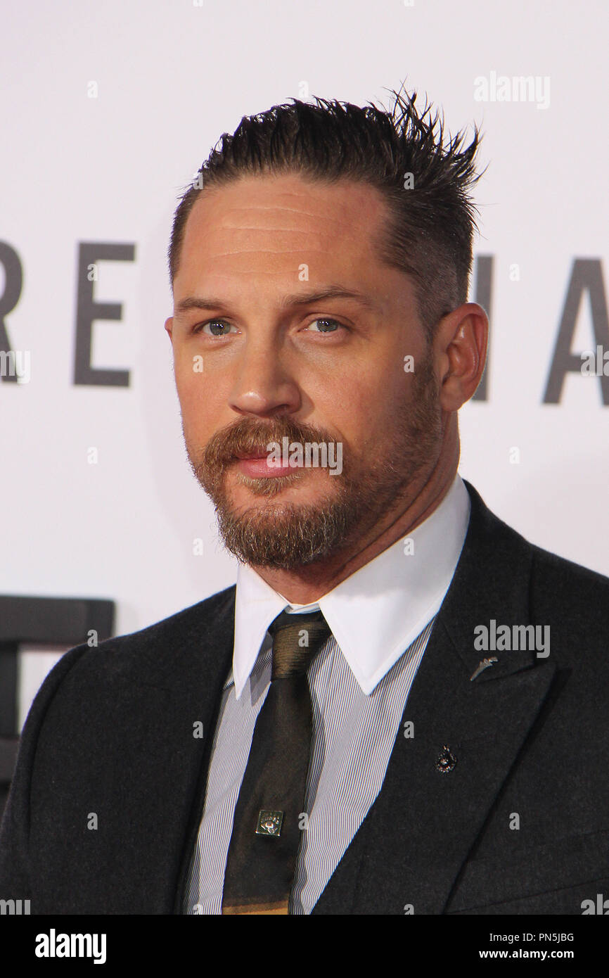 Tom Hardy 12/16/2015 "Der Wiedergänger" Premiere auf der TCL Chinese Theatre in Hollywood, CA Foto von kazuki Hirata/HNW/PictureLux gehalten Stockfoto