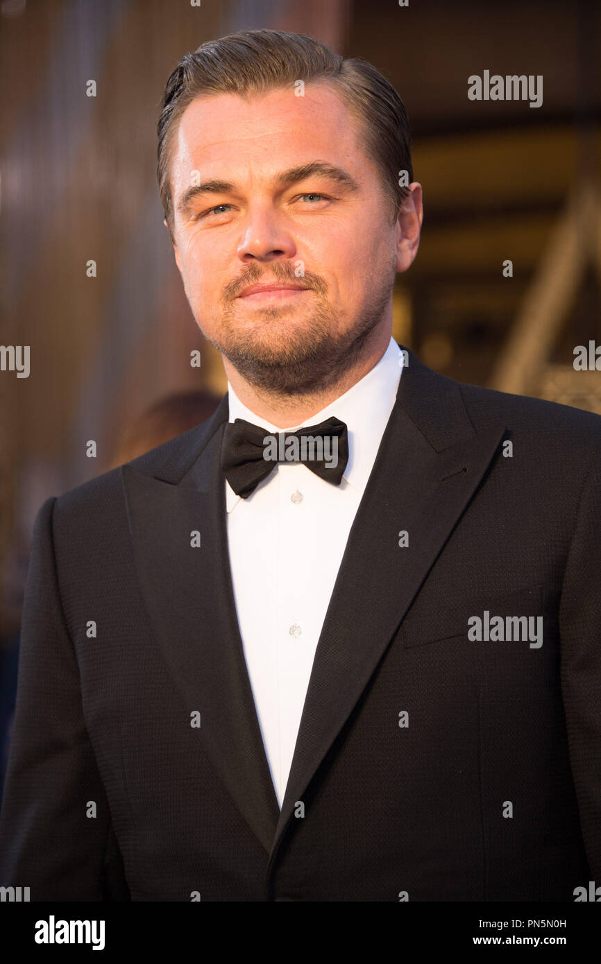 Oscar®-Nominee, Leonardo DiCaprio, kommt an die 88 Oscars® auf der Dolby® Theater in Hollywood, CA am Sonntag, dem 28. Februar, 2016. Datei Referenz # 32854 447 THA nur für redaktionelle Verwendung - Alle Rechte vorbehalten Stockfoto